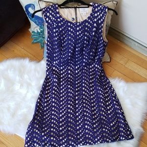 Julie Brown NYC Sleeveless Blue Maggie Dress, Sz 4